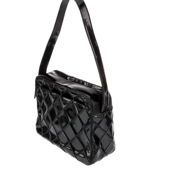 CHANEL Patent Quilted Camera Bag - Picture 2 of 5